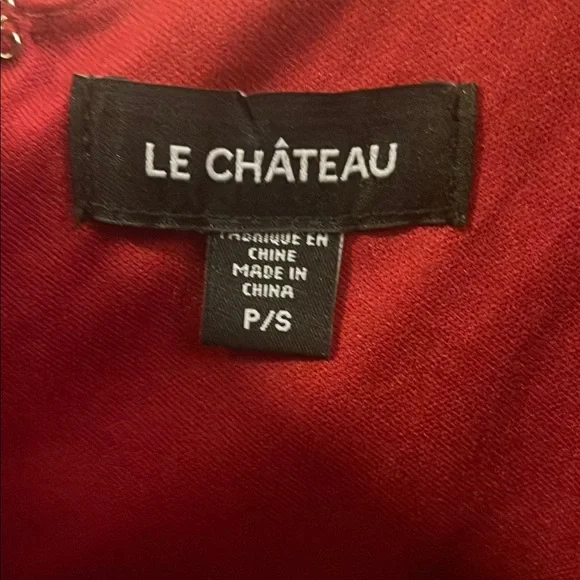 Red Ruched Bodycon Dress (S/P) - Picture 6 of 9